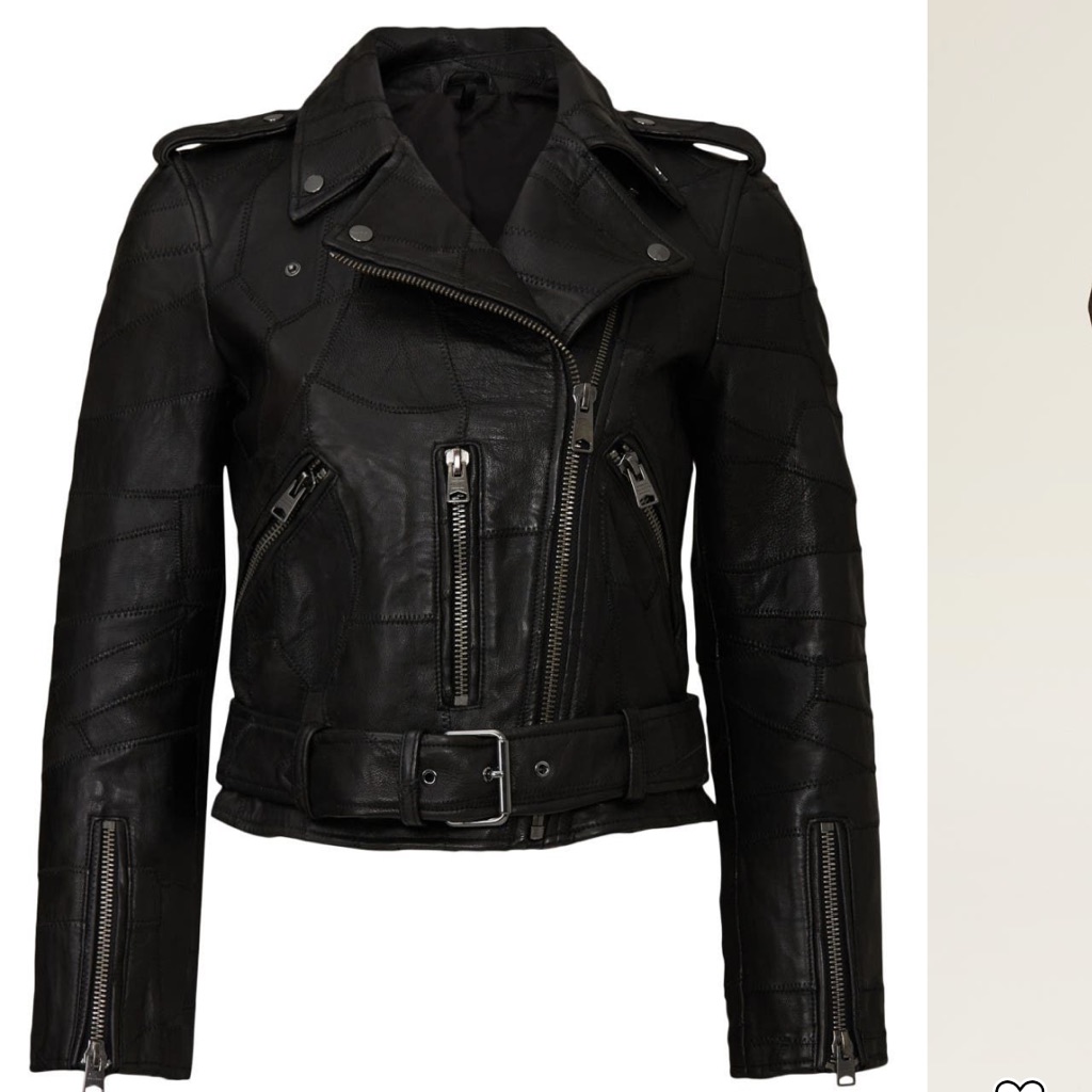 Allsaints Black Balfern Leather Jacket